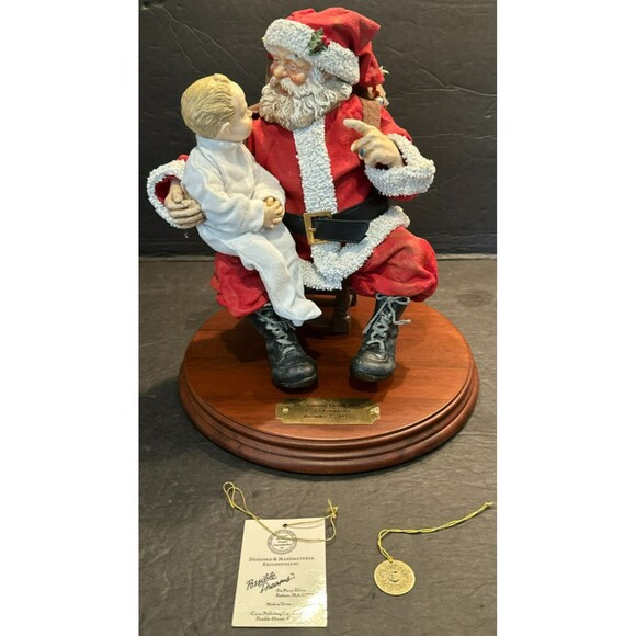 Clothtique Possible Dreams Saturday Evening Post JC Leyendecker Santa w/ Box - Picture 1 of 14